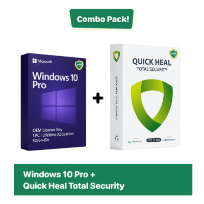 Windows 10 Pro + Quick Heal Total Security
