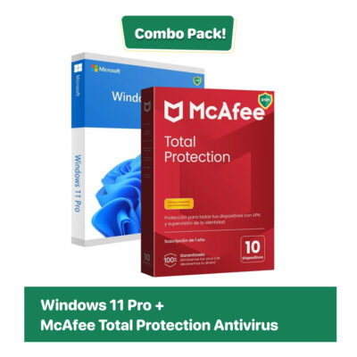 Windows 11 Pro + McAfee Total Protection Antivirus